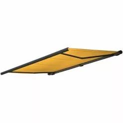 Ersatz-Bezug Für Markise HHG-527, Vollkassette Ersatzbezug Sonnenschutz 4,5x3m ~ Polyester Gelb