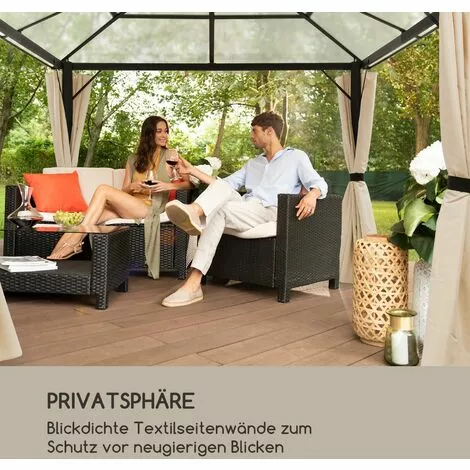 Blumfeldt Pantheon Solid Sky Pavillon-Seitenwände 3x4 4 Stück 140g/m² 2 Blumfeldt Pantheon Solid Sky Pavillon-Seitenwände 3x4 4 Stück 140g/m² – Bild 2