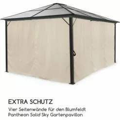 Blumfeldt Pantheon Solid Sky Pavillon-Seitenwände 3x4 4 Stück 140g/m² 7 Blumfeldt Pantheon Solid Sky Pavillon-Seitenwände 3x4 4 Stück 140g/m² -Günstiges Partyzelte, Pergolas & Pavillons Geschäft 35014778 3