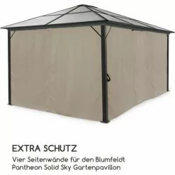 Blumfeldt Pantheon Solid Sky Pavillon-Seitenwände 3x4 4 Stück 140g/m² -Günstiges Partyzelte, Pergolas & Pavillons Geschäft 35014779 3