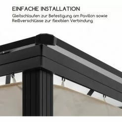 Blumfeldt Pantheon Solid Sky Pavillon-Seitenwände 3x4 4 Stück 140g/m² -Günstiges Partyzelte, Pergolas & Pavillons Geschäft 35014779 4