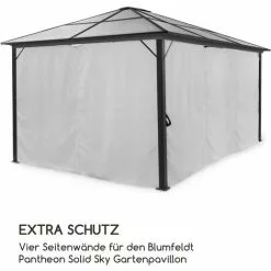 Blumfeldt Pantheon Solid Sky Pavillon-Seitenwände 3x4 4 Stück 140g/m² 7 Blumfeldt Pantheon Solid Sky Pavillon-Seitenwände 3x4 4 Stück 140g/m² -Günstiges Partyzelte, Pergolas & Pavillons Geschäft 35014780 3
