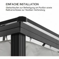 Blumfeldt Pantheon Solid Sky Pavillon-Seitenwände 3x4 4 Stück 140g/m² 8 Blumfeldt Pantheon Solid Sky Pavillon-Seitenwände 3x4 4 Stück 140g/m² -Günstiges Partyzelte, Pergolas & Pavillons Geschäft 35014780 4