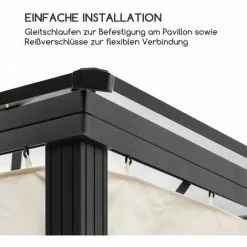 Blumfeldt Pantheon Solid Sky Pavillon-Seitenwände 3x3 4 Stück 140g/m² -Günstiges Partyzelte, Pergolas & Pavillons Geschäft 35818729 4