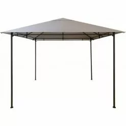 TrendLine Pavillon Como 295 X 295 Cm Hellgrau Gartenpavillon Gartenzelt Festzelt