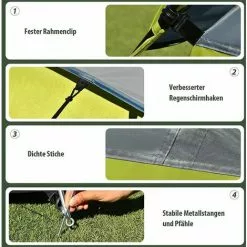 COSTWAY 4 Personen Campingzelt Doppelschicht, Kuppelzelt Winddicht, Camping Tent Für Wandern, Im Freien, Wurfzelt Mit Wasserabweisendem Regenverdeck 8 COSTWAY 4 Personen Campingzelt Doppelschicht, Kuppelzelt Winddicht, Camping Tent Für Wandern, Im Freien, Wurfzelt Mit Wasserabweisendem Regenverdeck -Günstiges Partyzelte, Pergolas & Pavillons Geschäft 37279774 4