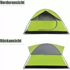 COSTWAY 4 Personen Campingzelt Doppelschicht, Kuppelzelt Winddicht, Camping Tent Für Wandern, Im Freien, Wurfzelt Mit Wasserabweisendem Regenverdeck 9 COSTWAY 4 Personen Campingzelt Doppelschicht, Kuppelzelt Winddicht, Camping Tent Für Wandern, Im Freien, Wurfzelt Mit Wasserabweisendem Regenverdeck -Günstiges Partyzelte, Pergolas & Pavillons Geschäft 37279774 5