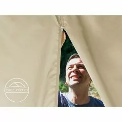 PROFIZELT24 4 Seitenteile Für Gartenpavillon Sunset Classic 3x3 M - Polyester Ca. 180 G/m² - Mit Reißverschluss - Champagner -Günstiges Partyzelte, Pergolas & Pavillons Geschäft 39580128 4