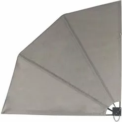 SVITA Balkonfächer Klappbar Sichtschutz Balkon 140x140cm Wandmontage Hellgrau