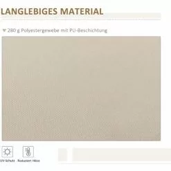 Outsunny Manuelle Gelenkarmmarkise Outdoor 395 Cm X 245 Cm X 350 Cm -Günstiges Partyzelte, Pergolas & Pavillons Geschäft 48015542 4