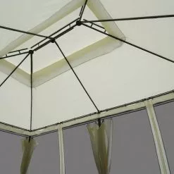 BRAST Pavillon EASINESS 3x4m Beige Incl. Moskitonetz -Günstiges Partyzelte, Pergolas & Pavillons Geschäft 48764478 4