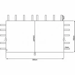 Quick-Star 2 Seitenteile Mit RV 250x192cm 350x192cm Für Pavillon Nizza 3x4m Seitenwand Taupe RAL 7006 -Günstiges Partyzelte, Pergolas & Pavillons Geschäft 49240242 4