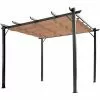 Outsunny Pergola Mit Einstellbarem Stoffdach 300 Cm X 400 Cm X 223 Cm