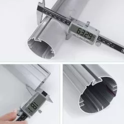 BAMNY Gelenkarmmarkise, Einziehbare Markise Sonnenschutz, Anti-UV Und Wasserfest, Mit Kurbel, Handkurbel, Für Hof, Balkon, Restaurant, Cafe, Aus Metall Und Polyester, 200 X 250cm (Grau) -Günstiges Partyzelte, Pergolas & Pavillons Geschäft 51235301 4