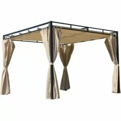 Quick-Star 4 Seitenteile Für Flachdachpergola Firenze Sand 8 Quick-Star 4 Seitenteile Für Flachdachpergola Firenze Sand -Günstiges Partyzelte, Pergolas & Pavillons Geschäft 53074120 4