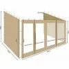 Quick-Star 3 Seitenteile Zu Rollpavillon 3x4m Sand