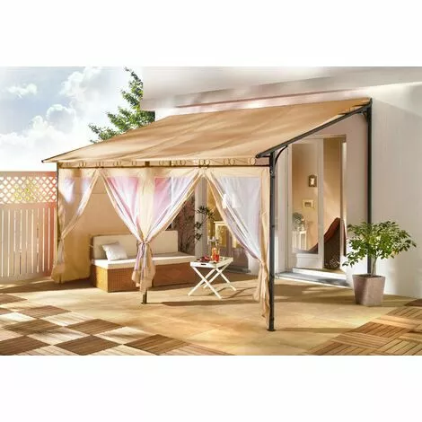 Quick-Star 3 Seitenteile Zu Rollpavillon 3x4m Sand 2 Quick-Star 3 Seitenteile Zu Rollpavillon 3x4m Sand – Bild 2