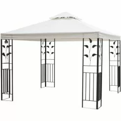 Outsunny Gartenpavillon Pavillon 3 M X 3 M