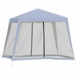 Outsunny Gartenpavillon Mit Moskitonetz 300 cm X 300 cm X 245 cm