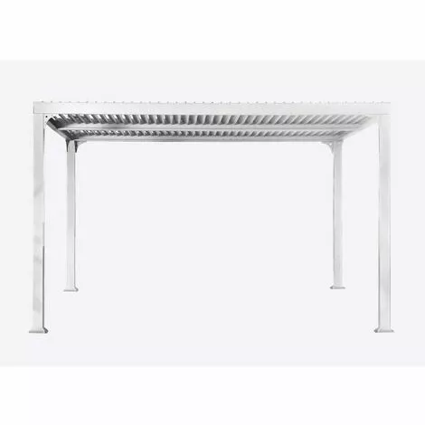 Paragon Outdoor Aluminium Pavillon Pergola Novara 10x12 Inkl. Lamellendach Weiß 300x360x231 Cm 1 Paragon Outdoor Aluminium Pavillon Pergola Novara 10x12 Inkl. Lamellendach Weiß 300x360x231 Cm