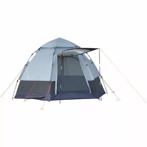 Outsunny Campingzelt Für 3-4 Personen, Schnellaufbau, Grau+Schwarz, 2,6 X 2,6 X 1,5 M 1 Outsunny Campingzelt Für 3-4 Personen, Schnellaufbau, Grau+Schwarz, 2,6 X 2,6 X 1,5 M
