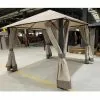 Outsunny Gartenpavillon 3 M X 3 M Aluminium Stahl