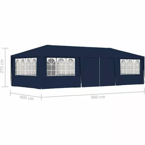 GOFUNILAND 4 X 9 M Professionelles Partyzelt Mit Seitenw?nden Blau 90 G/m2 2 GOFUNILAND 4 X 9 M Professionelles Partyzelt Mit Seitenw?nden Blau 90 G/m2 – Bild 2
