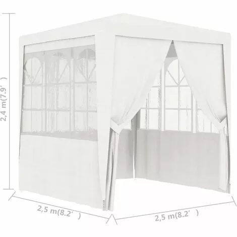 GOFUNILAND 2,5x2,5 M Professionelles Partyzelt Mit Seitenw?nden Wei? 90 G/m2 2 GOFUNILAND 2,5x2,5 M Professionelles Partyzelt Mit Seitenw?nden Wei? 90 G/m2 – Bild 2