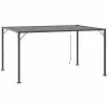 Outsunny Gartenpavillon Mit Lamellendach, Grau, 4 X 3 X 2 M
