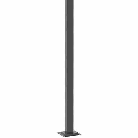 Outsunny Gartenpavillon Mit Lamellendach, Grau, 4 X 3 X 2 M 4 Outsunny Gartenpavillon Mit Lamellendach, Grau, 4 X 3 X 2 M – Bild 4