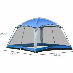 Outsunny Campingzelt Für 8 Pers., Mit Tragetasche, Blau, 3,6 X 3,6 X 2 M 7 Outsunny Campingzelt Für 8 Pers., Mit Tragetasche, Blau, 3,6 X 3,6 X 2 M -Günstiges Partyzelte, Pergolas & Pavillons Geschäft 57370848 3