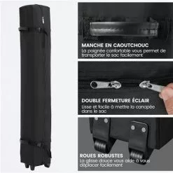 Yaheetech Pavillon Wasserdicht Deckfläche 3x3 M, Pop-Up Faltpavillon Gartenzelt Mit 4 Sandsäcken Und Tragetasche Auf Rädern, Geeignet Für Camping, Hochzeiten Im Freien, Gartenpartys, Blau 8 Yaheetech Pavillon Wasserdicht Deckfläche 3x3 M, Pop-Up Faltpavillon Gartenzelt Mit 4 Sandsäcken Und Tragetasche Auf Rädern, Geeignet Für Camping, Hochzeiten Im Freien, Gartenpartys, Blau -Günstiges Partyzelte, Pergolas & Pavillons Geschäft 58817612 4