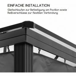 Blumfeldt Pantheon Solid Sky Pavillon-Seitenwände 3x3 4 Stück 140g/m² 8 Blumfeldt Pantheon Solid Sky Pavillon-Seitenwände 3x3 4 Stück 140g/m² -Günstiges Partyzelte, Pergolas & Pavillons Geschäft 58978507 4