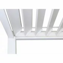 Pergola HHG-936, Garten Lamellen-Pavillon, 11cm-Alu-Gestell 4x3m ~ Weiß -Günstiges Partyzelte, Pergolas & Pavillons Geschäft 59801418 4