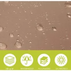 BAMNY Gelenkarmmarkise Markise, Einziehbarer Sonnenschutz Sonnenmarkise Mit Manueller Kurbel, Markisenabdeckung Outdoor -Terrassenüberdachung Sunsetter-Deckmarkisen, Beige, 250 X 200cm -Günstiges Partyzelte, Pergolas & Pavillons Geschäft 60579024 4