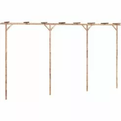 Pergola Bambus 385x40x205 Cm VidaXL