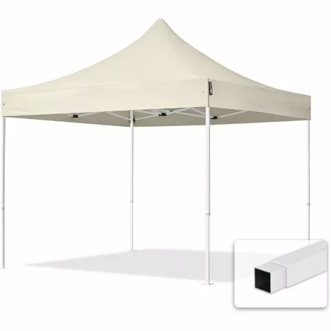 PROFIZELT24 Faltpavillon Pavillon ECONOMY 3 X 3 M - Ohne Seitenteile In Creme Partyzelt Gartenzelt Wasserdicht 1 PROFIZELT24 Faltpavillon Pavillon ECONOMY 3 X 3 M - Ohne Seitenteile In Creme Partyzelt Gartenzelt Wasserdicht