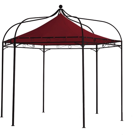 DEGAMO Ersatzdach Für Pavillon MODENA, Polyester PVC-beschichtet Bordeaux 2 DEGAMO Ersatzdach Für Pavillon MODENA, Polyester PVC-beschichtet Bordeaux – Bild 2