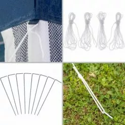 TECTAKE Garten Pavillon 3x3m - Partyzelt, Anbaupavillon, Festzelt -Günstiges Partyzelte, Pergolas & Pavillons Geschäft 7500443 5