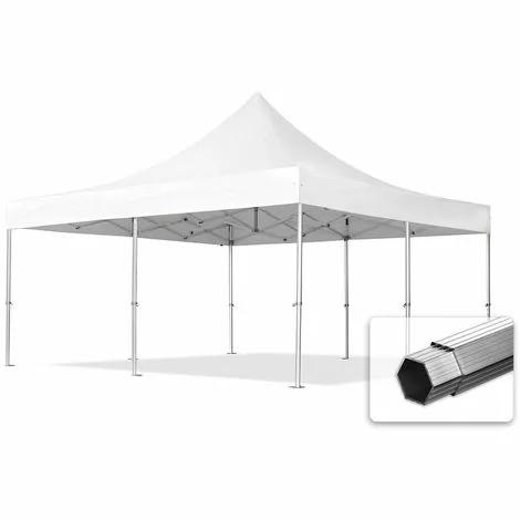 PROFIZELT24 ALU Pavillon Faltpavillon 5x5m Ohne Seitenteile Robust Und Wasserdicht PROFESSIONAL Partyzelt Weiß Feuersicher 1 PROFIZELT24 ALU Pavillon Faltpavillon 5x5m Ohne Seitenteile Robust Und Wasserdicht PROFESSIONAL Partyzelt Weiß Feuersicher