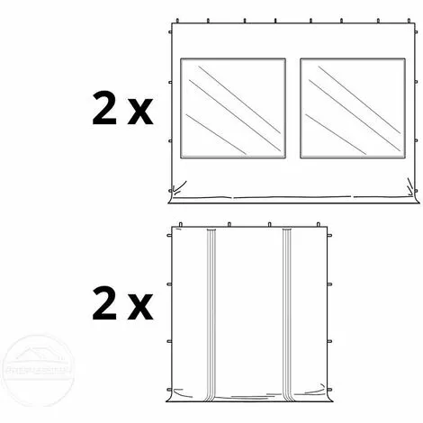 Faltzelt PROFESSIONAL 3x4,5 M Mit Panoramafenster Faltpavillon ALU Pavillon Partyzelt In Creme PROFIZELT24 2 Faltzelt PROFESSIONAL 3x4,5 M Mit Panoramafenster Faltpavillon ALU Pavillon Partyzelt In Creme PROFIZELT24 – Bild 2